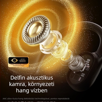 Csontvezetéses fülhallgató, fülhorgos rögzítés, sportos design, Bluetooth 5.4, IPX8, 4–8 óra üzemidő