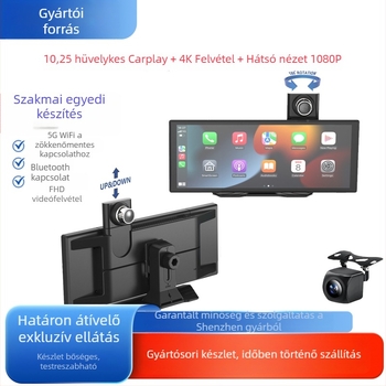 Vezeték nélküli CarPlay dash kamera CP13, 1080p, Android OS, kapacitív érintőképernyő, univerzális kompatibilitás