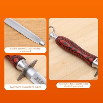 Fudong Tools Késélező Rúd Húsokhoz – Magas széntartalmú acél, Késélezés a késhez, Modern Minimalista Dizájn