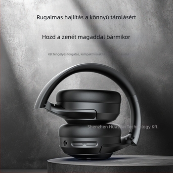 Aktív zajszűrős vezeték nélküli fejhallgatók, Bluetooth 5.4, 8 órás akkumulátor, összecsukható, testreszabható logó
