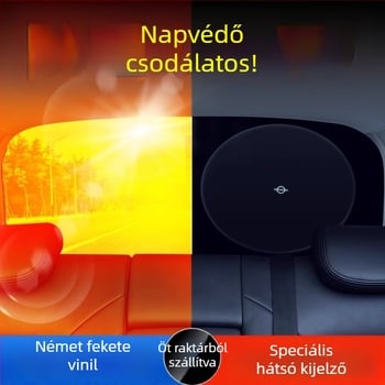 Autó hátsó szélvédő árnyékoló beépített telepítéssel, univerzális illeszkedés, testreszabható és logó nyomtatás elérhető, fémötvözet konstrukció