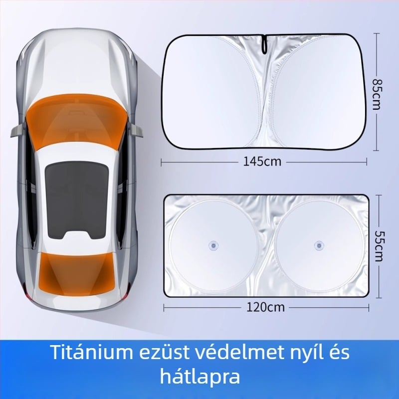 Autó hátsó szélvédő árnyékoló beépített telepítéssel, univerzális illeszkedés, testreszabható és logó nyomtatás elérhető, fémötvözet konstrukció