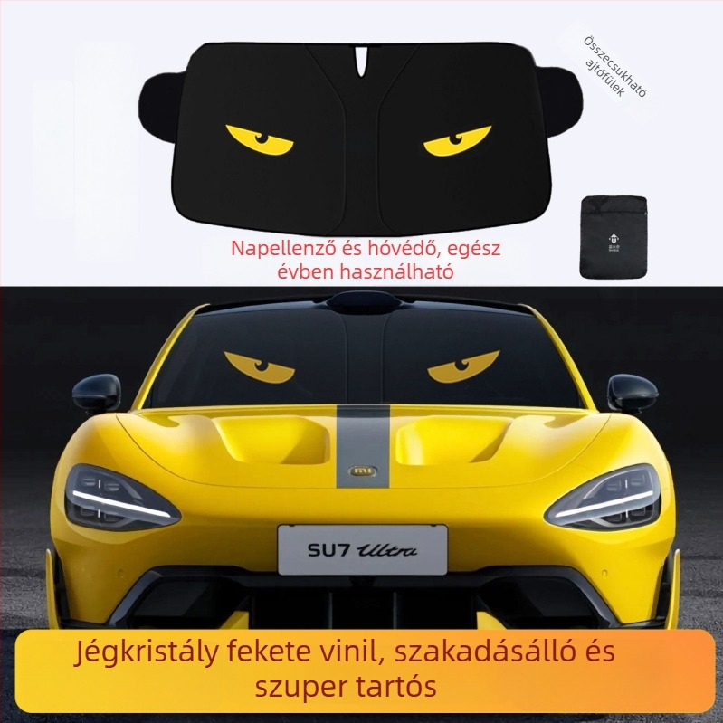 Első szélvédő autós napvédő árnyékoló, átlátszatlan függöny a hővédelemhez és hőszigeteléshez, alumíniumfólia