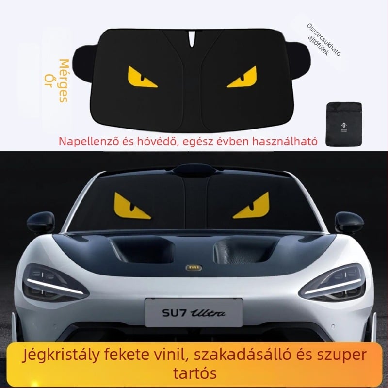 Első szélvédő autós napvédő árnyékoló, átlátszatlan függöny a hővédelemhez és hőszigeteléshez, alumíniumfólia