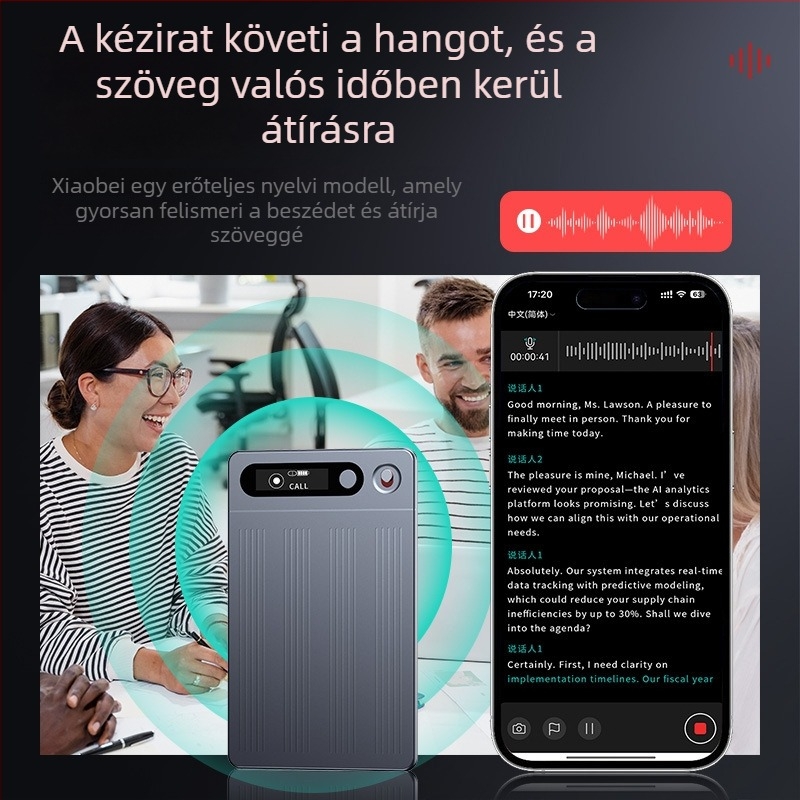 VORMOR M1 felvételi toll kettős felvételi mód, MP3 formátum, felvételi távolság 5 m, háromirányú mikrofonrendszer (2 irányított mikrofon + 1 vibrációs mikrofon), Type-C interfész