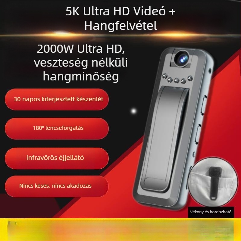 Okos hang- és videófelvevő toll, ultra hosszú készenléti idő, nagy kapacitású HD felvétel, professzionális jogi és hatósági felhasználásra