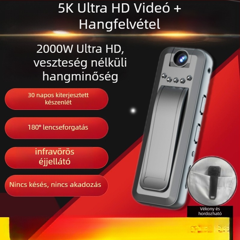 Okos hang- és videófelvevő toll, ultra hosszú készenléti idő, nagy kapacitású HD felvétel, professzionális jogi és hatósági felhasználásra