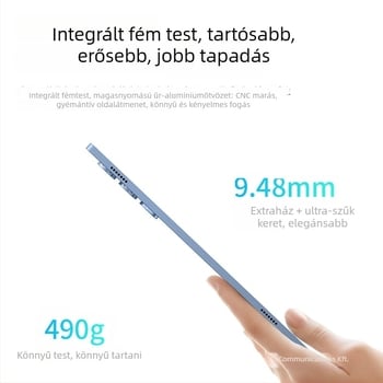 Tanulótabletta Androiddal, MTK nyolcmagos processzor, 64GB tárhely, 4G hálózat telefonhívásokkal, kettős kamera