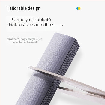 Automatikus, kinyúló és összecsukható belső napvédő autóhoz — alumíniumfóliából, szívókorongos rögzítés, egyszerű stílus