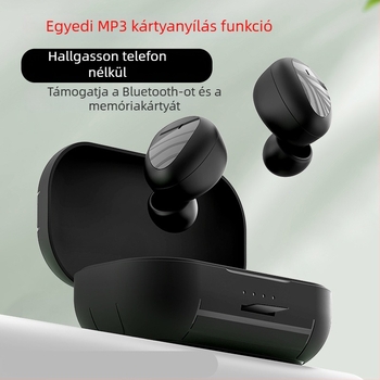 Bluetooth fülhallgató MP3 lejátszóval és kártyahely, in-ear, vezeték nélküli modell, egyéni modell