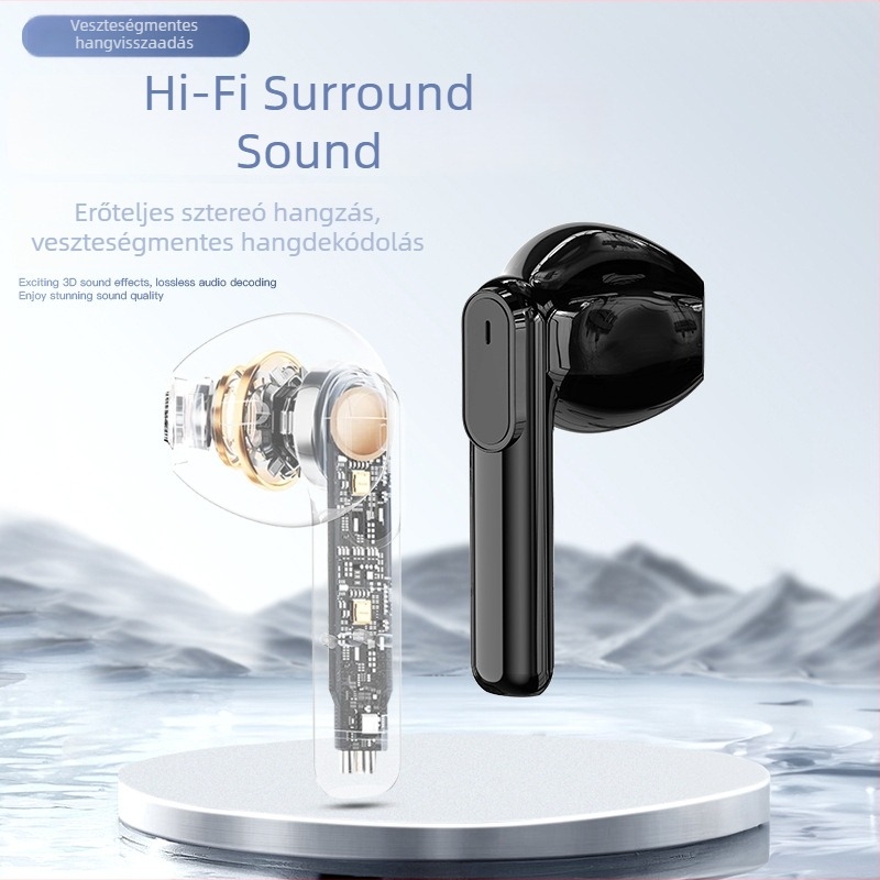 Bluetooth MP3 lejátszó kártya bemenettel, in-ear fejhallgató, saját dizájn, kettős sztereó