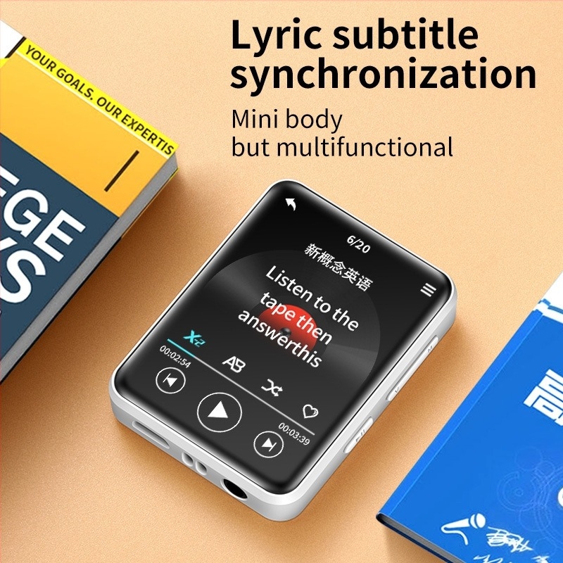 Hordozható Bluetooth MP3-Player, 1,8 colos színes kijelzővel, TF-kártya támogatás, e-könyv olvasó, FM rádió és felvételi funkció