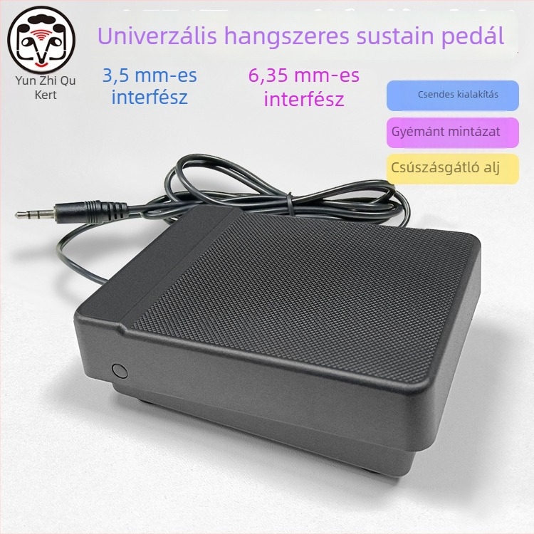 Sustain pedál elektronikus zongorához és MIDI billentyűzethez – egylábas kapcsoló