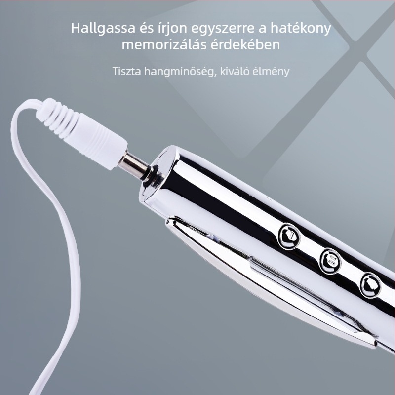 Toll formájú MP3 lejátszó TF-kártya slotjával, többsfunkciós kreatív toll a zenehallgatáshoz