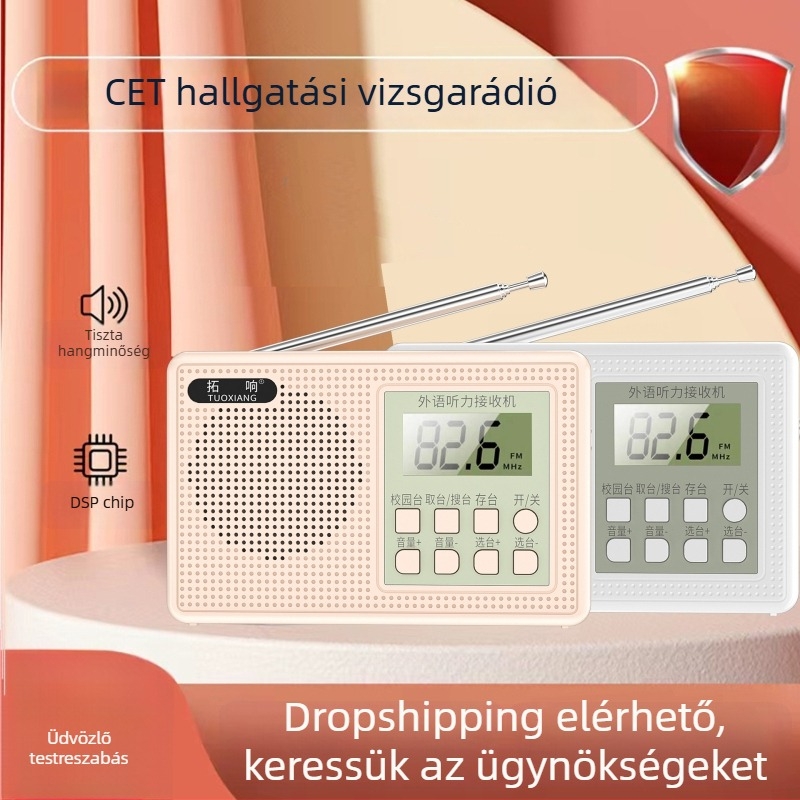T-6661 CET-4/6 hallgató rádió DSP-vel, MP3, felvétel, 50 előre beállított állomások
