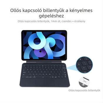 Tabletta mágneses billentyűzet-tartó — Bluetooth vezeték nélküli billentyűzet, Modell M19, Méret 14, Tömeg 0.1, Testreszabható dizájn