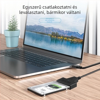 SATA–USB adapter kábel – JMS578 chip – USB–soros port interfész