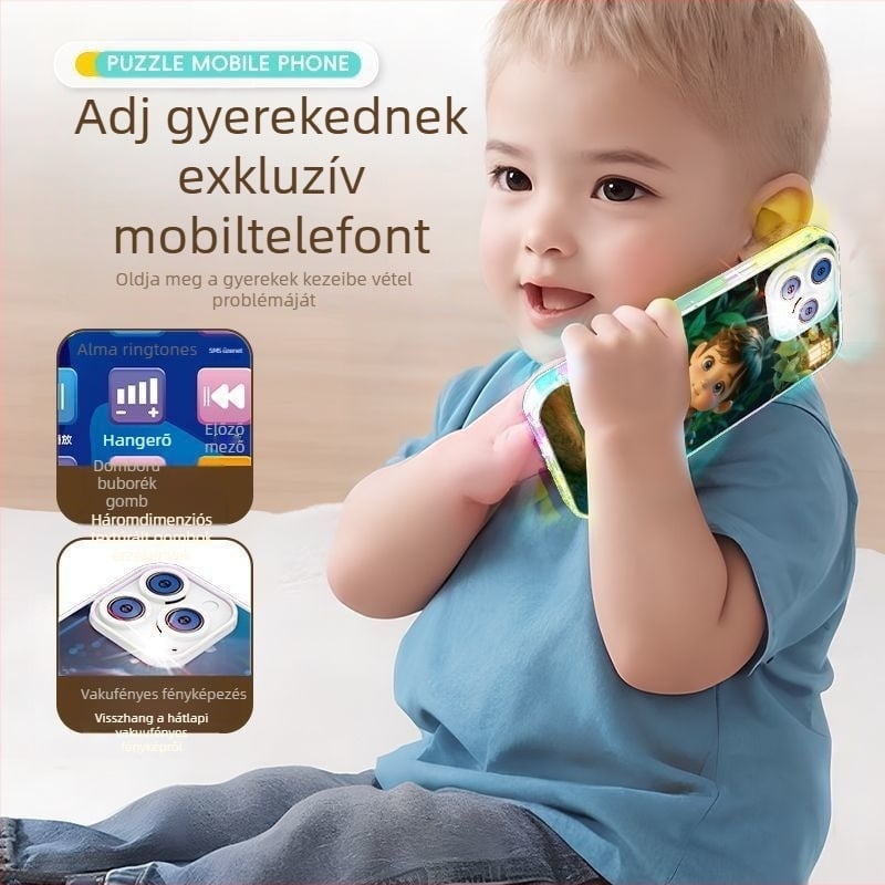 Korai tanulást segítő mesemondó játék, újratölthető interaktív tanulási eszköz 0–3 éveseknek, MP3 lejátszás és érzelmi interakció, műanyag test Microceratops karakterrel