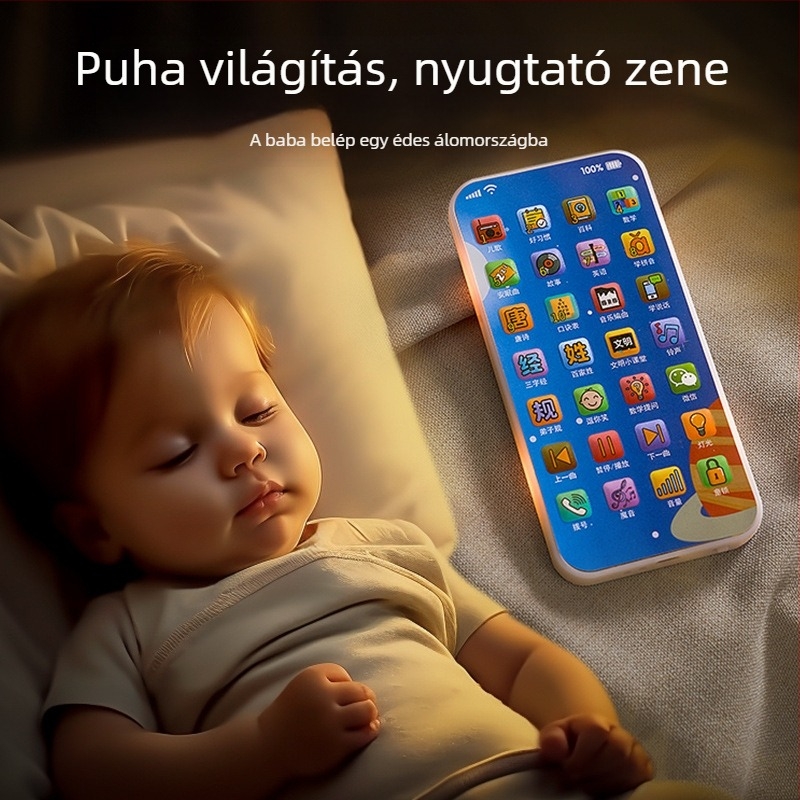 Korai tanulást segítő mesemondó játék, újratölthető interaktív tanulási eszköz 0–3 éveseknek, MP3 lejátszás és érzelmi interakció, műanyag test Microceratops karakterrel