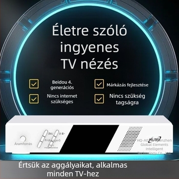 Beidou HD univerzális tévéset-top box negyedik generáció, Wi-Fi, külső antenna, 128 MB memória, 480p