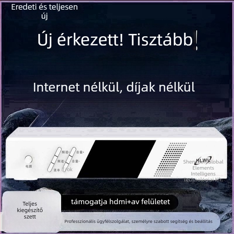 Beidou HD univerzális tévéset-top box negyedik generáció, Wi-Fi, külső antenna, 128 MB memória, 480p