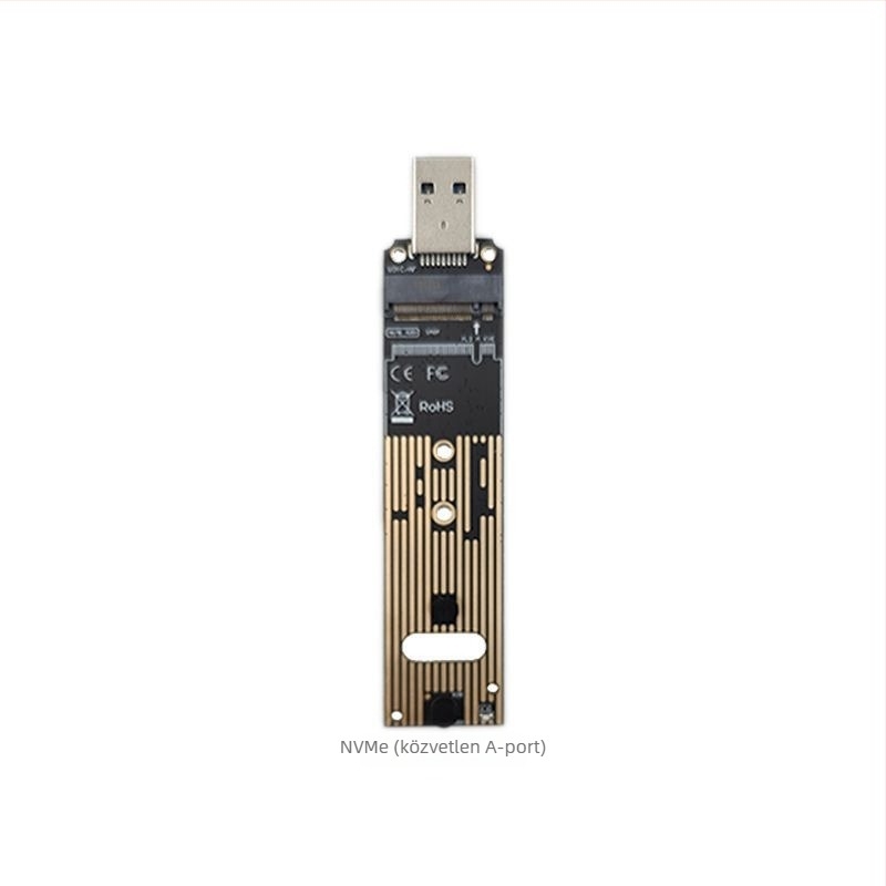 M.2 NGFF NVMe USB 3.0 Type-C adapterkártya (JMS576/JMS583)
