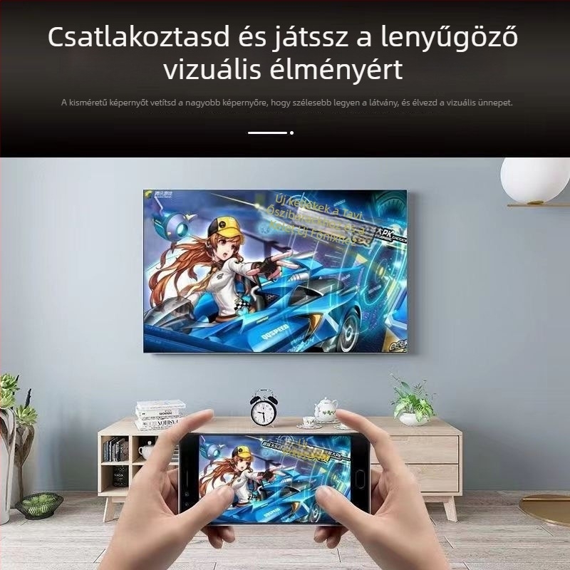 Vezeték nélküli HDMI tükröző vevő – modell w13, Haiqi processzor, 128 MB RAM, 1080p HDMI kimenet