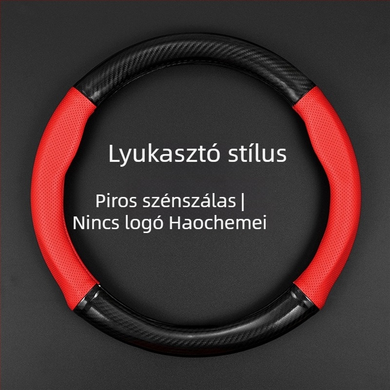 Sportos stílusú kormányvédő, univerzális négyévszakos használatra, természetes rostanyag.
