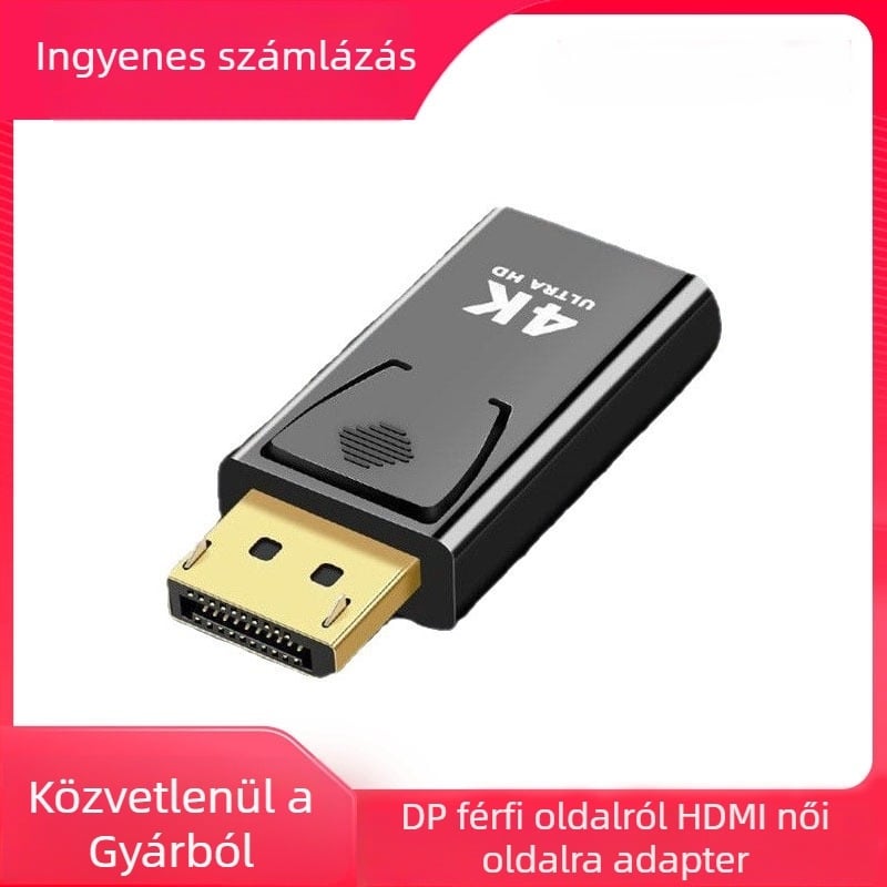 DisplayPort-HDMI adapter, DP bemenetből HDMI kimenet, 4K UHD
