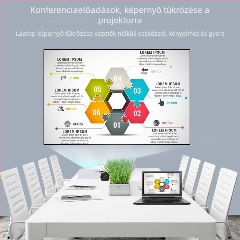 Képernyő-tükröző vevő okostelefonokhoz — HDMI kimenet, 480p, 128MB memória