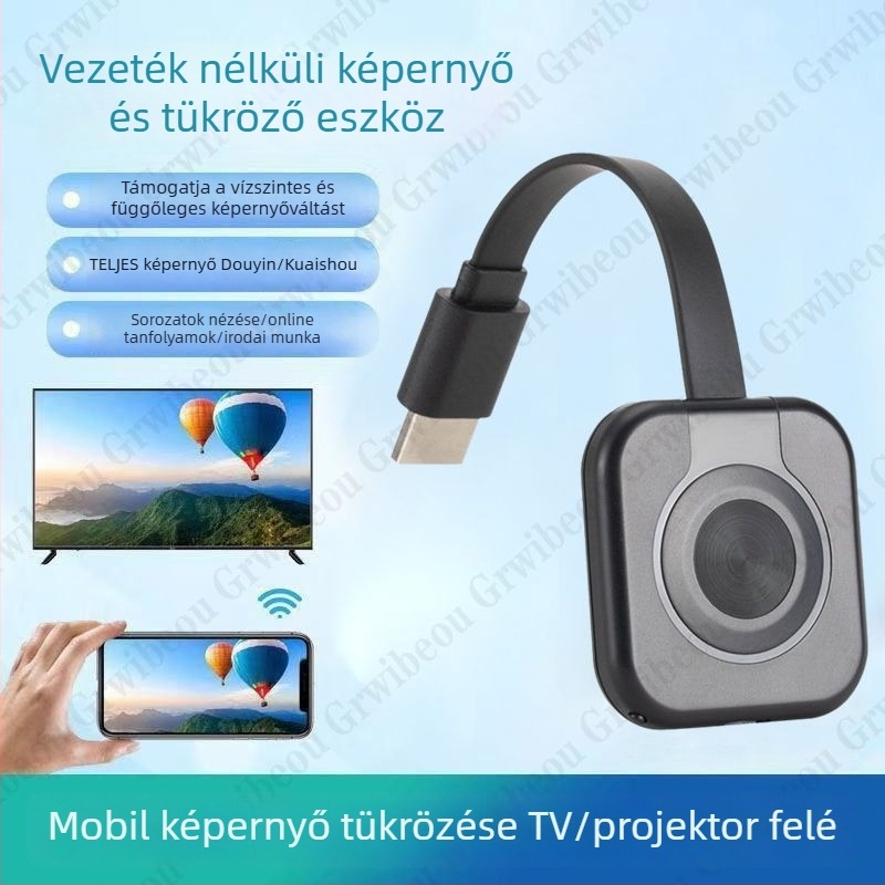 Képernyő-tükröző vevő okostelefonokhoz — HDMI kimenet, 480p, 128MB memória