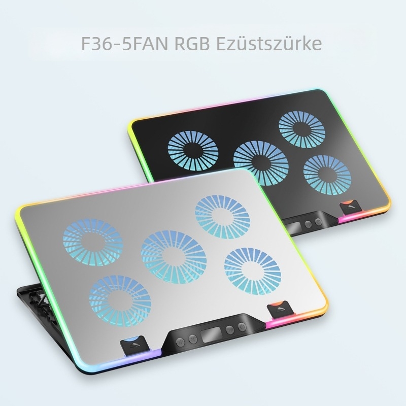 Laptop hűtőpad kettős ventilátorral, ABS anyag