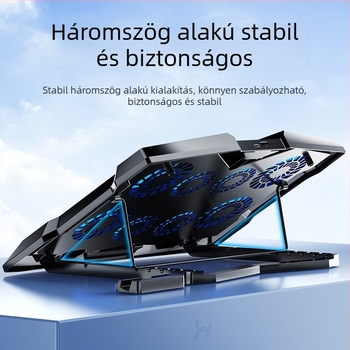 Binbo Z33 laptop hűtő, ABS kivitel, 4 ventillátoros hűtés