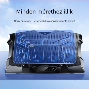 Binbo Z33 laptop hűtő, ABS kivitel, 4 ventillátoros hűtés
