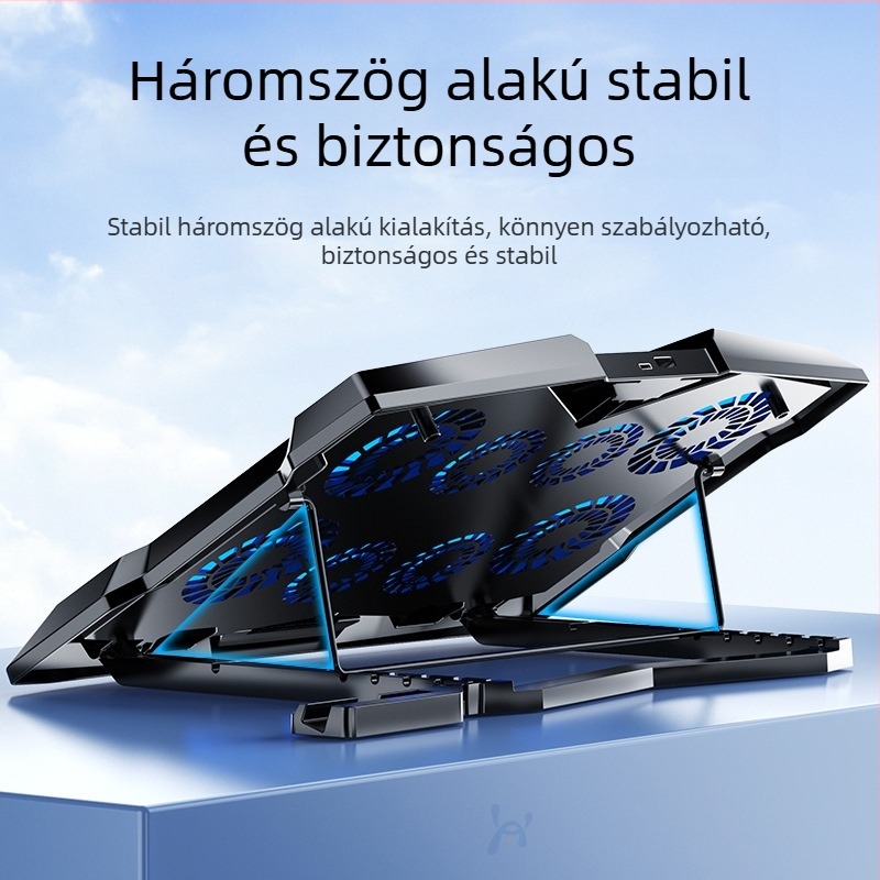 Binbo Z33 laptop hűtő, ABS kivitel, 4 ventillátoros hűtés