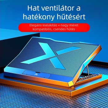Noci Q3 laptop hűtő radiátor, légáramú hűtés, 6 ventilátor