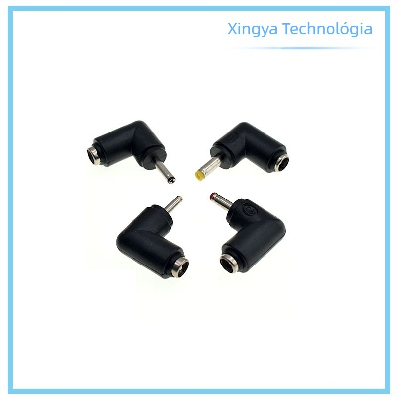 Töltő DC adapter készlet: 5.5×2.1 mm-től 5.5×2.5 mm-ig, 5521 csatlakozó, 1 m USB-kábel, 10 az 1-ben készlet