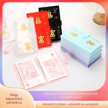 PP borítású megtakarítási jegyzetfüzet, 100 oldalas kötés, 100 oldalas kapacitás, utazási ajándék