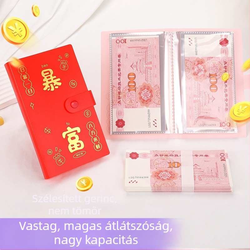 PP borítású megtakarítási jegyzetfüzet, 100 oldalas kötés, 100 oldalas kapacitás, utazási ajándék