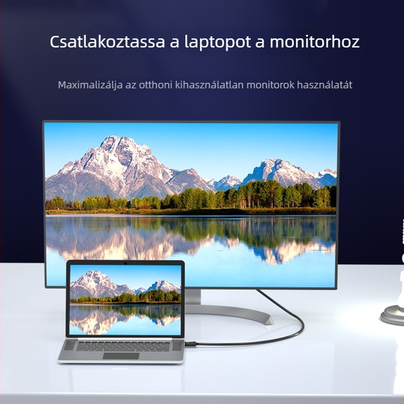 DP–VGA adapter, VGA interfész, 1080P/60Hz, rézmaggal