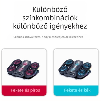 Q6 laptop hűtő radiátor 6 ventilátorral, hűtőalap notebookokhoz, ultrabookokhoz és playbookokhoz