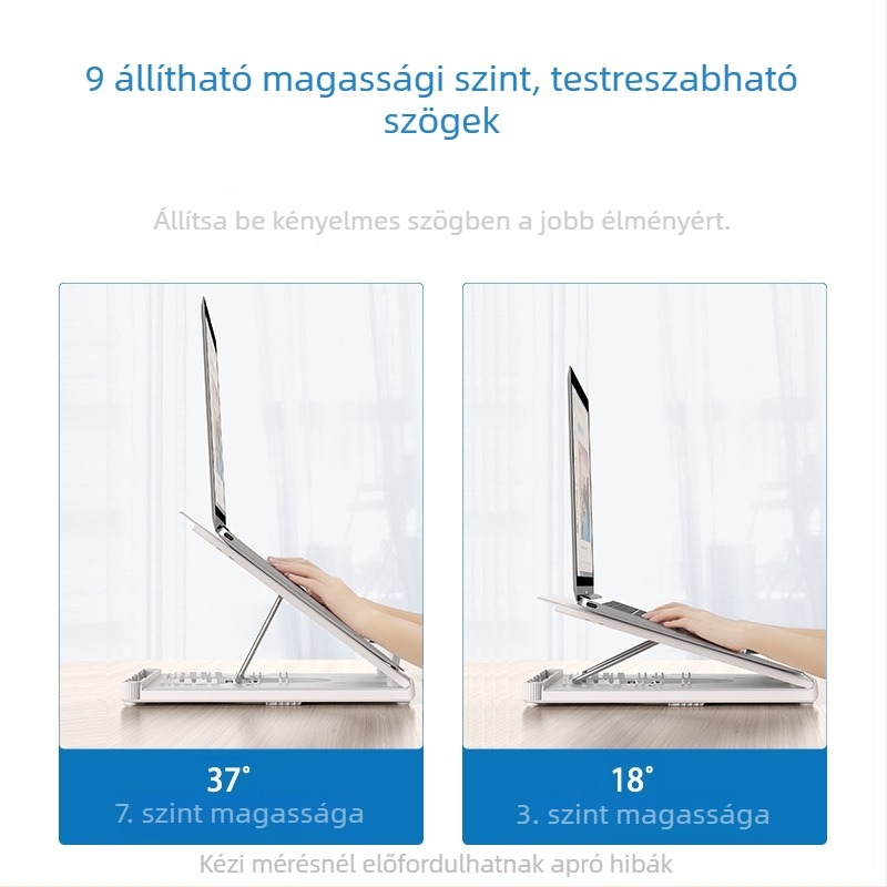 Általános célú asztali állvány laptophoz, telefonhoz és tabletához; anyag: mérnöki műanyag + hardver; márka: I'm thinking/oimaster; kompatibilis laptophoz, mobiltelefonhoz és tabletához