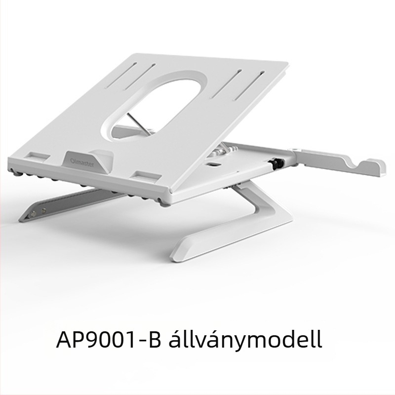 Általános célú asztali állvány laptophoz, telefonhoz és tabletához; anyag: mérnöki műanyag + hardver; márka: I'm thinking/oimaster; kompatibilis laptophoz, mobiltelefonhoz és tabletához