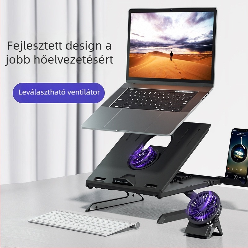 Általános célú asztali állvány laptophoz, telefonhoz és tabletához; anyag: mérnöki műanyag + hardver; márka: I'm thinking/oimaster; kompatibilis laptophoz, mobiltelefonhoz és tabletához