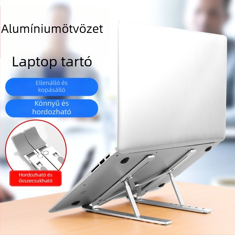 Notebook állvány N3 – alumínium, 260 g; kompatibil notebookkal, ultrabookkal, PlayBook-dal; magáncímkézés lehetséges