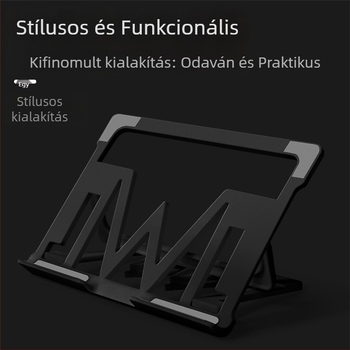 Összecsukható műanyag laptop állvány – általános modell, számítógép-tartó, 160 g