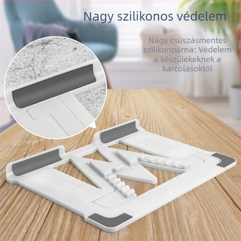 Összecsukható műanyag laptop állvány – általános modell, számítógép-tartó, 160 g