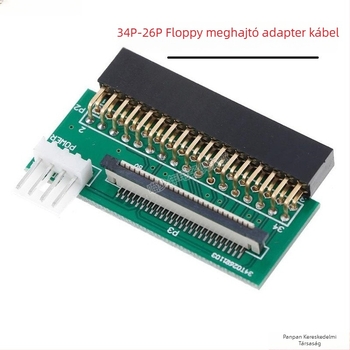 Floppy meghajtó adapter kábel, 34P–26Pin, rugalmas kábel