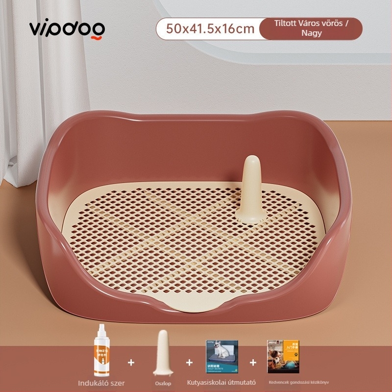 Kutyatoalett öblítő rendszerrel, ABS műanyag