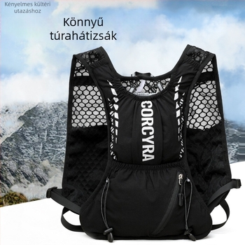 Uniszex Trail Running Vest Pack, Oxford anyagból, légpárnás vállpántokkal; alkalmas hegymászáshoz, túrázáshoz, kempingezéshez és kerékpározáshoz.